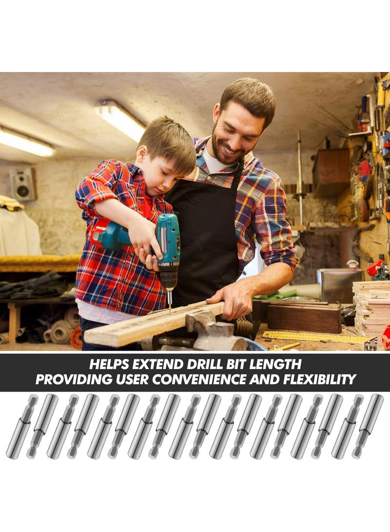 سيوسي Magnetic Screwdriver Bit Holder, Screw Drive Guide Drill Bit Set, 1/4 Inch Hex Shank Drill Extensions, Impact-Rated Socket Adapters for Screws, Nuts & Power Tools (30-Piece) - Image 5